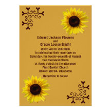 Invitaciones del boda del girasol anuncio