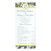 Invitaciones del boda del gris y del amarillo de c anuncio