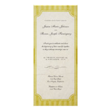 Invitaciones del boda del monograma del amarillo d comunicado