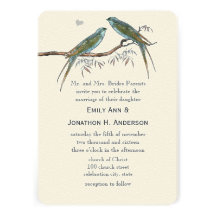 Invitaciones del boda del pájaro del vintage del t anuncios  
