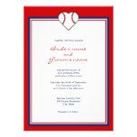 Invitaciones del boda del tema del béisbol anuncio