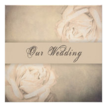 Invitaciones del boda - vintage - color de rosa invitaciones personales 