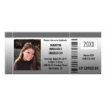Invitaciones del boleto de la fiesta de graduación anuncios personalizados