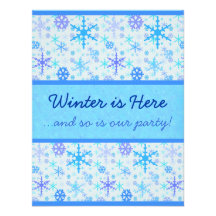 Invitaciones del copo de nieve del fiesta del invi invitacion personalizada
