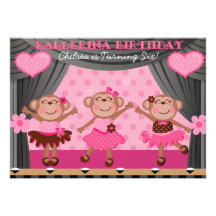 Invitaciones del cumpleaños de la bailarina del mo anuncios  