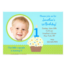 invitaciones del cumpleaños de la foto del muchach anuncios personalizados