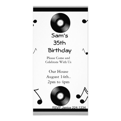 Invitaciones del cumpleaños de las notas musicales plantilla para ... Invitaciones del cumpleaños de las notas musicales plantilla para ...