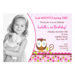 Invitaciones del cumpleaños del búho invitacion personalizada