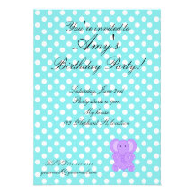Invitaciones del cumpleaños del elefante anuncios  