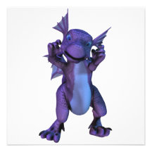 Invitaciones del dragón del bebé comunicado personal  
