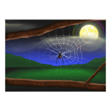 Invitaciones del fiesta de Halloween de la araña d Comunicados