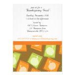 Invitaciones del fiesta de la acción de gracias de comunicados