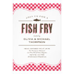 Invitaciones del fiesta de la fritada de pescado invitacion personalizada