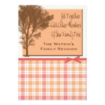 Invitaciones del fiesta de la reunión de familia anuncio