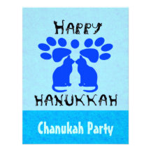 Invitaciones del fiesta de Menorah Chanukah del ga Comunicado Personalizado
