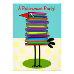 Invitaciones del fiesta de retiro de los profesore invitacion personalizada