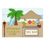 Invitaciones del fiesta de Tiki Comunicados Personalizados