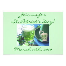 Invitaciones del fiesta del día de St Patrick Anuncios