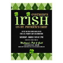 Invitaciones del fiesta del día del St. Patricks d Anuncio