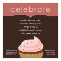 Invitaciones del fiesta del el día de San Valentín Comunicados Personalizados