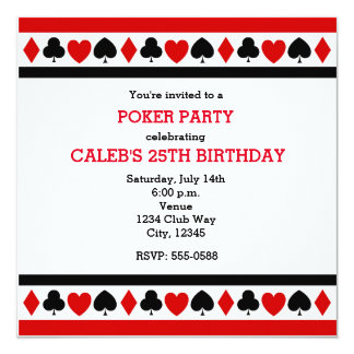 Invitaciones tipo casino para imprimir