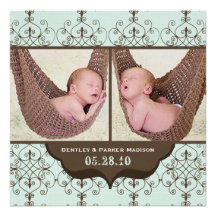 Invitaciones del nacimiento de Bentley James Anuncios