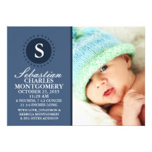 Invitaciones del nacimiento de la foto de la entre anuncios  