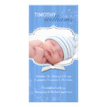Invitaciones del nacimiento de la foto del bebé de tarjetas fotográficas 