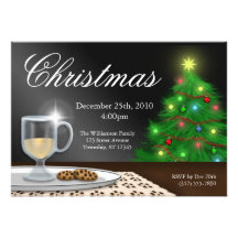 Invitaciones del navidad de la yema y de las galle invitaciones personales 