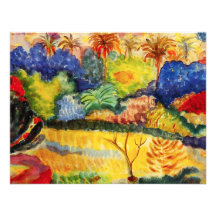 Invitaciones del paisaje de Gauguin Tahitian Invitación