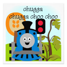 Invitaciones del tren de Chugga Choo Choo Invitaciones Personales