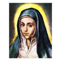 Invitaciones del Virgen María de El Greco Anuncio Personalizado