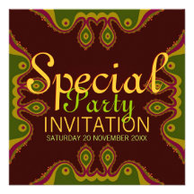 Invitaciones especiales del fiesta de la diosa del anuncio personalizado