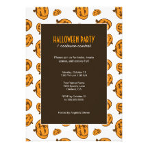 Invitaciones fantasmagóricas del fiesta de las cal anuncios personalizados