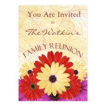 Invitaciones florales del fiesta de la reunión de  anuncios personalizados