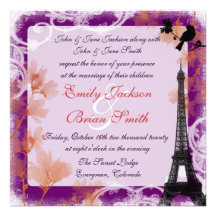 Invitaciones florales románticas del boda de la to invitación