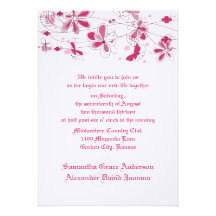 Invitaciones florales rosadas oscuras del boda de  anuncios  