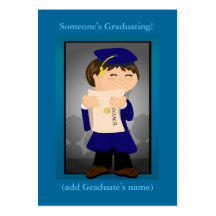 Invitaciones graduadas del muchacho plantillas de tarjeta de negocio