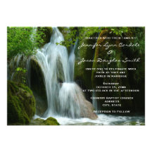 Invitaciones hermosas del boda de la naturaleza de anuncio personalizado