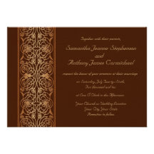 Invitaciones imaginarias del boda de Scrollwork Invitacion Personalizada