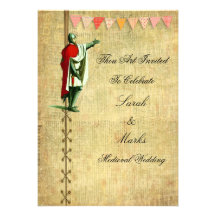 Invitaciones medievales del boda invitaciones personalizada