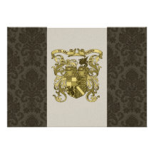 Invitaciones medievales del boda del escudo de arm anuncio