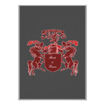 Invitaciones medievales del boda del escudo de arm invitacion personal 