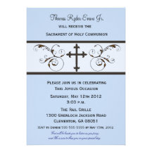 Invitaciones modernas de la comunión para los much invitacion personalizada
