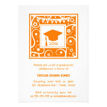 Invitaciones modernas de la graduación del Mortarb Anuncio