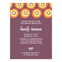 Invitaciones modernas de la reunión de familia de  anuncios  