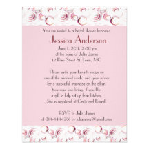 Invitaciones nupciales de encargo de la ducha invitaciones personales 