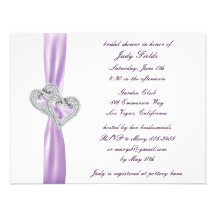 Invitaciones nupciales de la ducha de la lavanda d comunicado