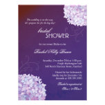 Invitaciones nupciales de la ducha del ciruelo ele comunicados personalizados
