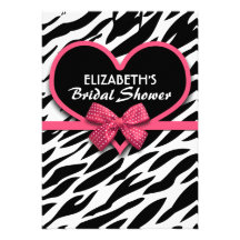 invitaciones nupciales de la ducha del corazón ros comunicados personalizados